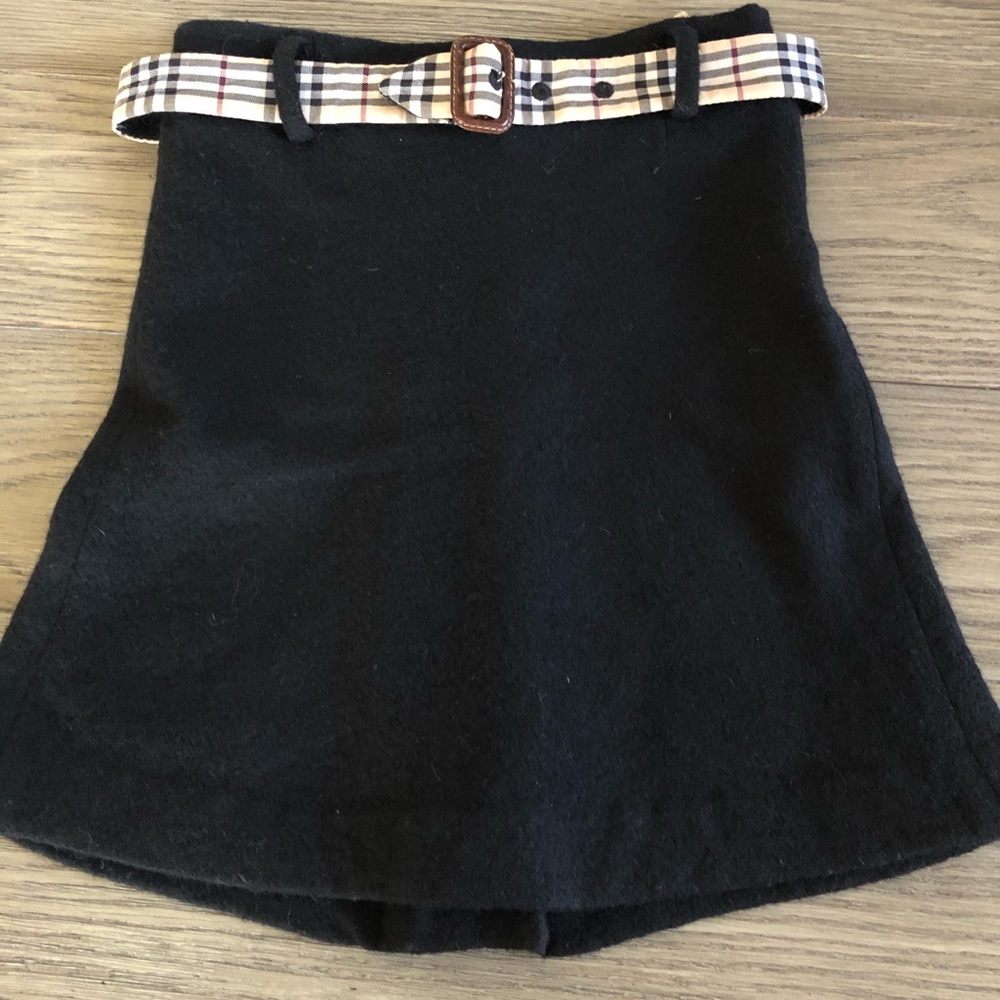 Girls Authentic Burberry Wool Skirt, Size 10